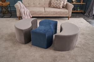 Pouf Alya, Mink Albastru - Img 2
