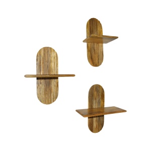 Raft de perete Arcadia, natural, 30x20x40 cm
