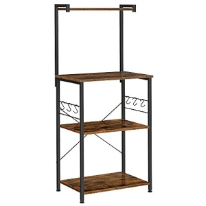 Raft pentru bucatarie Model Watson, Maro vintage/Negru, 60x40x127 cm - Img 2