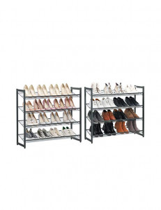 Raft pentru pantofi Model Gunnar, Indigo, 92x30x163 cm - Img 5
