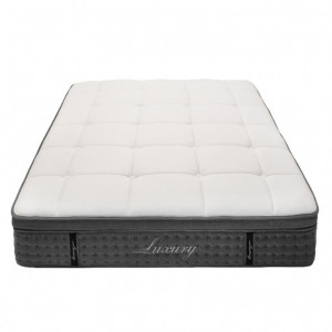 Saltea Luxury 5 zone arcuri buzunar+gel spuma cu memorie+latex 34-36cm 150x200cm - Img 8