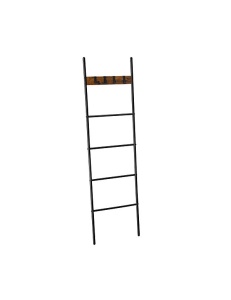 Scara cu carlige, Vasagle, Maro Rustic, 43 x 33 x 9,4 cm - Img 2