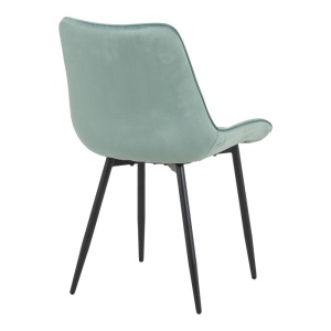 Scaun Berne, verde fistic/negru, 53x62x84 cm - Img 2