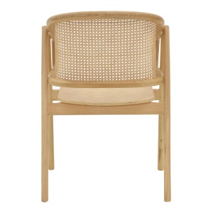 Scaun cu Brate Model Wenzy, Natur, 58x58x82 cm - Img 5