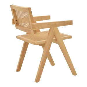 Scaun cu Brate Model Winslow, Natur, 52x59x79 cm - Img 2