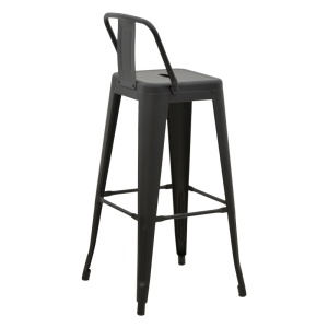 Scaun de bar de grădină Utopia Negru 42x42x97 cm - Img 2