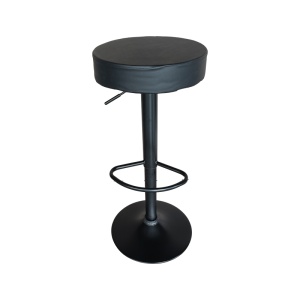 Scaun de bar Dianors, negru/negru, 38x38x75 cm