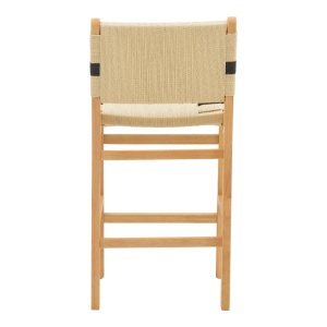 Scaun de bar Julien, natural/negru, 45x46x95 cm - Img 6