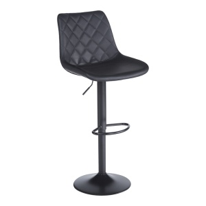 Scaun de bar Libra, negru, 49x55x115 cm
