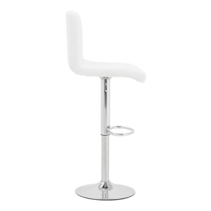 Scaun de bar Remina, alb, 44x44x112 cm - Img 4