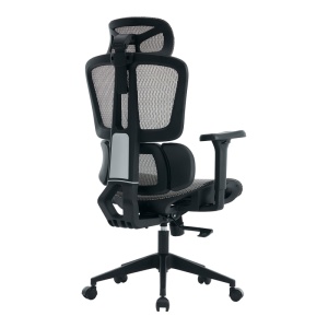 Scaun de birou ErgoFlow, negru/gri, 73x64x112-135 cm - Img 2