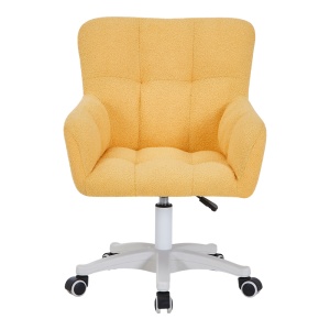 Scaun de birou Givole, galben, 55x55x75-84 cm - Img 4