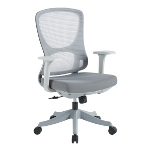 Scaun de birou Litulo, gri, 51x50.5x98/106 cm