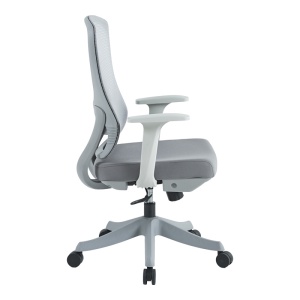 Scaun de birou Litulo, gri, 51x50.5x98/106 cm - Img 2
