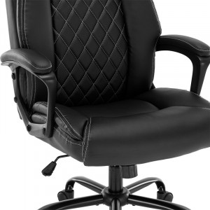 Scaun de birou manager Victory piele ecologica negru - Img 6