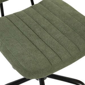 Scaun de birou Warra, verde măsliniu, 50x52x76-86 cm - Img 7