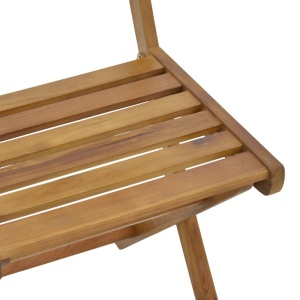 Scaun de exterior, Model Fatel, culoare natural, lemn masiv de salcam, 40x53x82 cm - Img 15