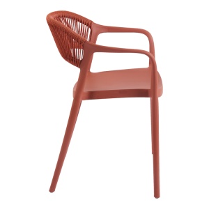 Scaun de Gradina Ankara, caramiziu, 54x55.5x77 cm - Img 4