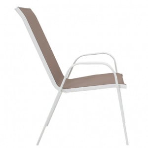 Scaun de Gradina Calan Maro - Alb - Img 3