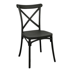 Scaun de Gradina Crossie, negru, 38x46.5x82 cm