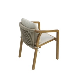 Scaun de Gradina Malibu II, bej, 58x63x74 cm - Img 5