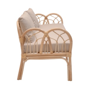 Scaun de Gradina Ytrone, natur/bej, 166x61.5x71 cm - Img 3