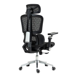 Scaun directorial Jeffer, negru, 67x62x115-125 cm - Img 5