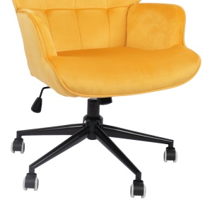 Scaun directorial Lobima, galben, 68x71x105-112 cm - Img 7