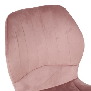 Scaun Jelour, roz/natural, 46.5x60x84 cm - Img 5