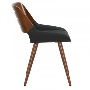 Scaun Model Brody, Nuc/Negru, 51x55x76 cm - Img 3