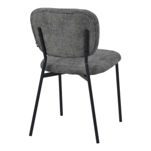 Scaun Model Cathair, Gri inchis/Negru, 48x53x82 cm - Img 2