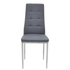 Scaun Model Cube, Gri, 41x46x97 cm - Img 3