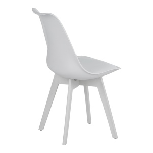 Scaun Model Gaston, Alb, 48.5x53.5x81.5 cm - Img 3