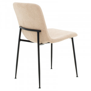 Scaun Model Gratify, Ecru/Negru, 44x58x81 cm - Img 2