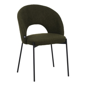 Scaun Model Masebo, Verde inchis/Negru, 48x58.5x82 cm - Img 2