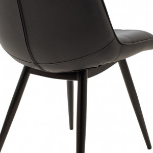Scaun Model Nely, Negru, 47x61x85 cm - Img 6