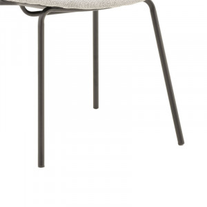 Scaun Model Pietro, Gri deschis/Negru, 50x53x83 cm - Img 7