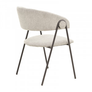 Scaun Model Rachele, Gri/Negru, 52x53x83 cm - Img 2