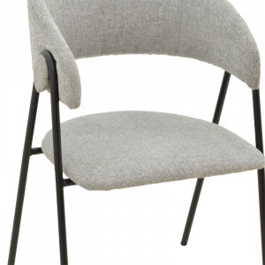 Scaun Model Rachele, Gri/Negru, 52x53x83 cm - Img 5