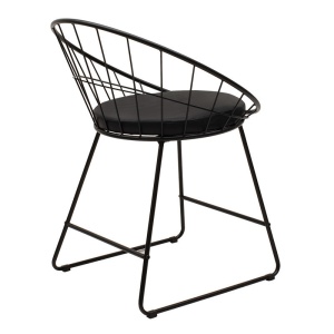 Scaun Model Seth, Negru, 58x50x71 cm - Img 2