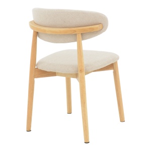 Scaun Model Ubene, Natur/Bej, 46x58x79 cm - Img 2