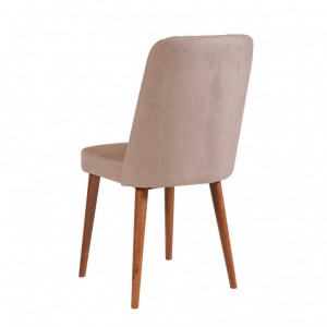 Scaun Model Vina, Roz prafuit/Nuc, 46x46x85 cm - Img 6