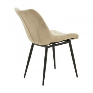 Scaun Model Vittorio, Bej/Negru, 46x62x80 cm - Img 2