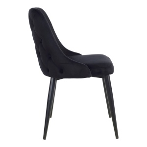 Scaun Model Zedna, Negru, 51x58x84 cm - Img 3
