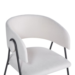 Scaun Rachele I, bej/negru, 52x65x79 cm - Img 5