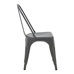 Scaun Utopia, gri închis, 44x44x85 cm - Img 4