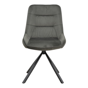 Scaun Wori, gri închis/negru, 48x56x82 cm - Img 4