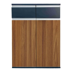 Se 2 Dulapuri birou identice Oscar, antracit, 200x40x120 cm - Img 3