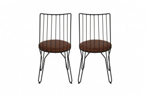Set 2 scaune Model Ada, Maro, 44x44x84 cm - Img 3