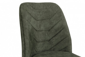 Set 4 scaune Model Dallas, Verde/Nuc, 50x49x90 cm - Img 7